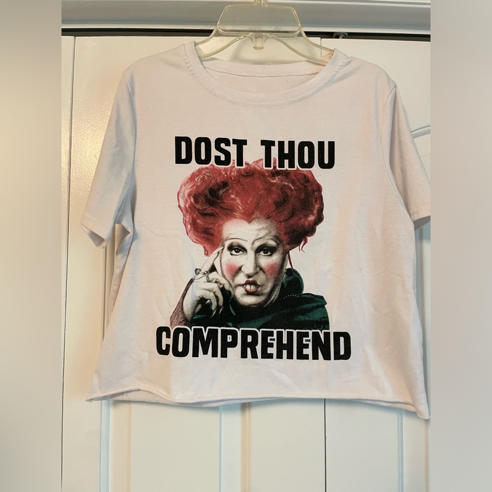 Hocus Pocus cropped shirt.